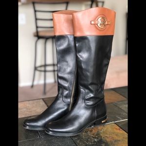 Michael Kors two-tone Riding Boots